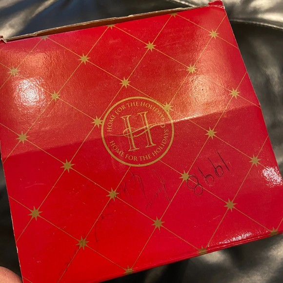 Vintage 1995 Home for the Holidays Christmas Pewter Candle Holder Original Box - Picture 6 of 11